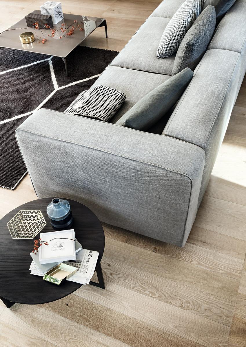 Sectional fabric sofa | Snap by Lema