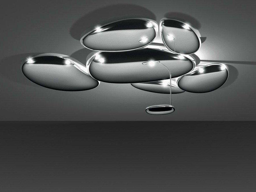 Indirect light die cast aluminium ceiling lamp | Skydro by Artemide