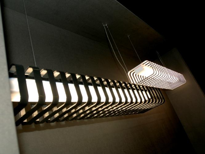 Aluminium pendant lamp | Spine by Dark