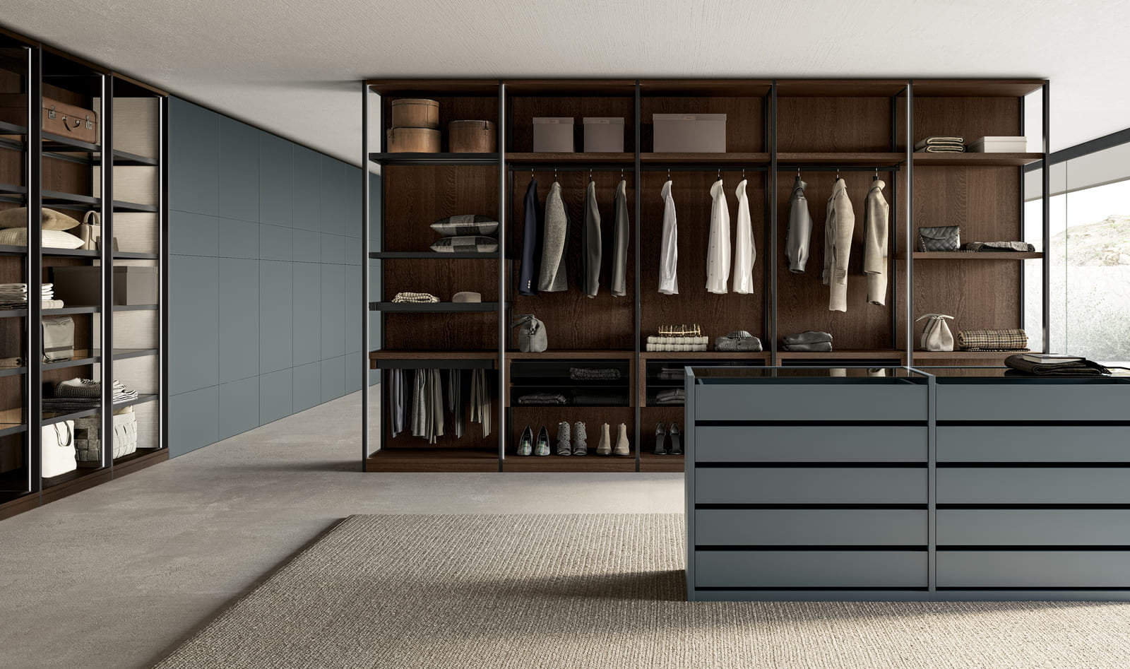 Modular melamine closet | Scena by Dall'Agnese