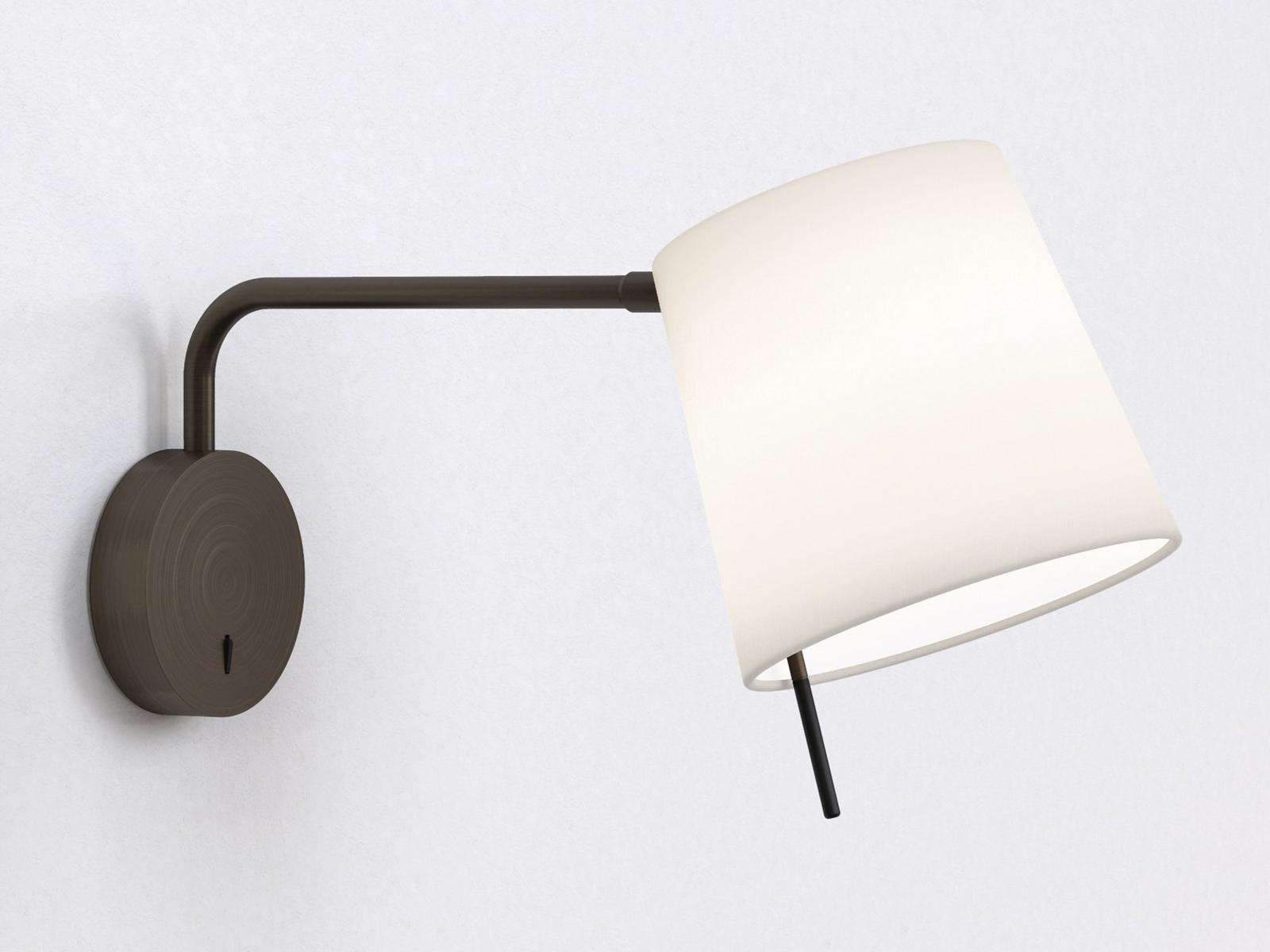 LED adjustable fabric wall light | Mitsu by Astro lighting