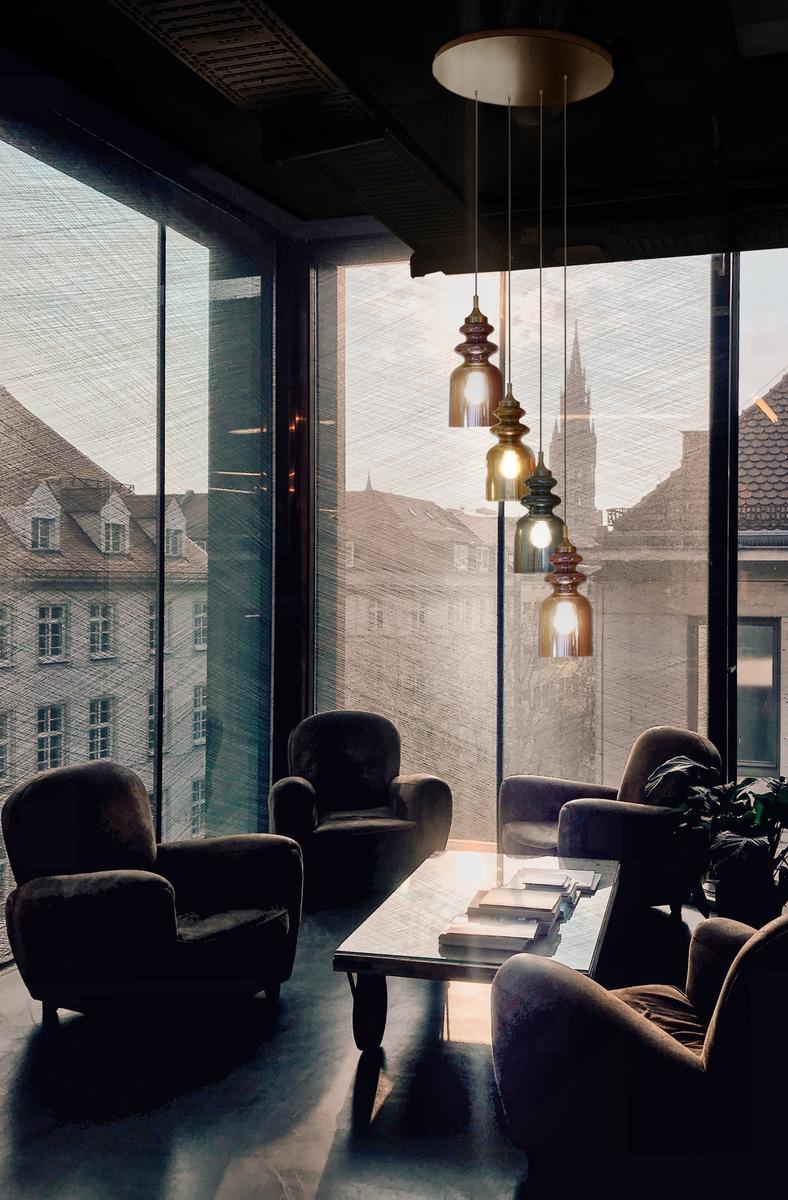 Blown glass pendant lamp | Messalina by Contardi