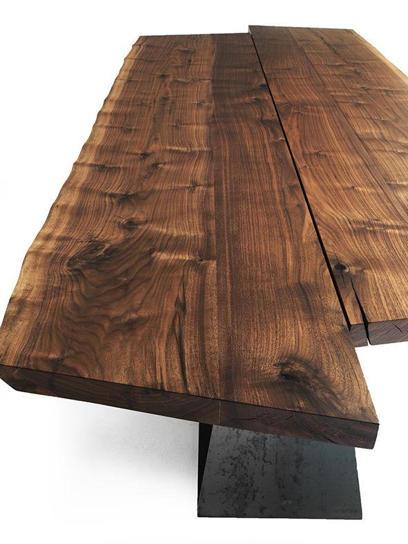 Rectangular veneer table | Bedrock by Riva 1920