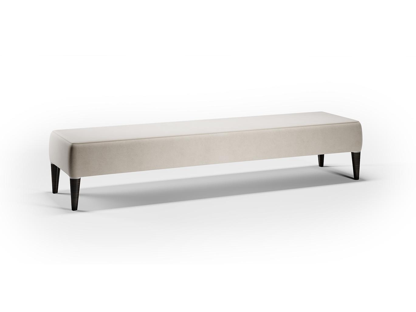 Upholstered leather bench | Soft by Reflex