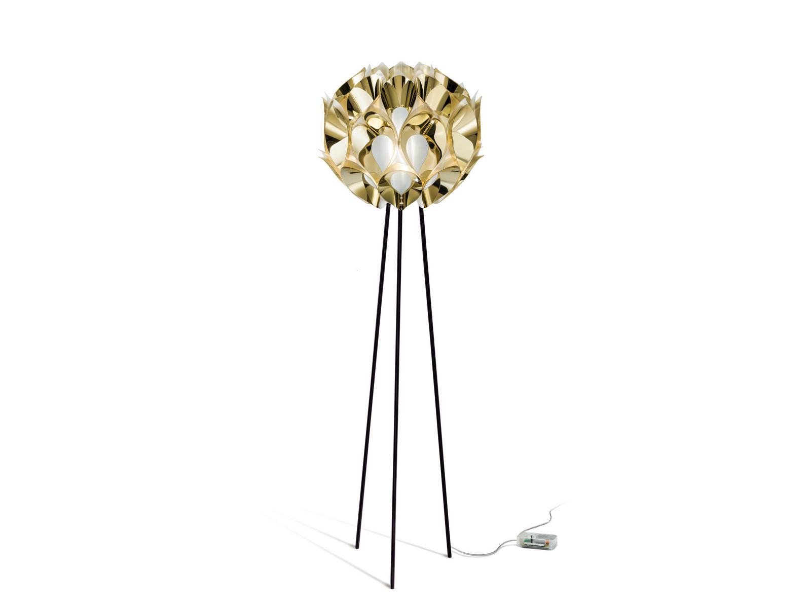Goldflex® floor lamp | Flora Gold by Slamp