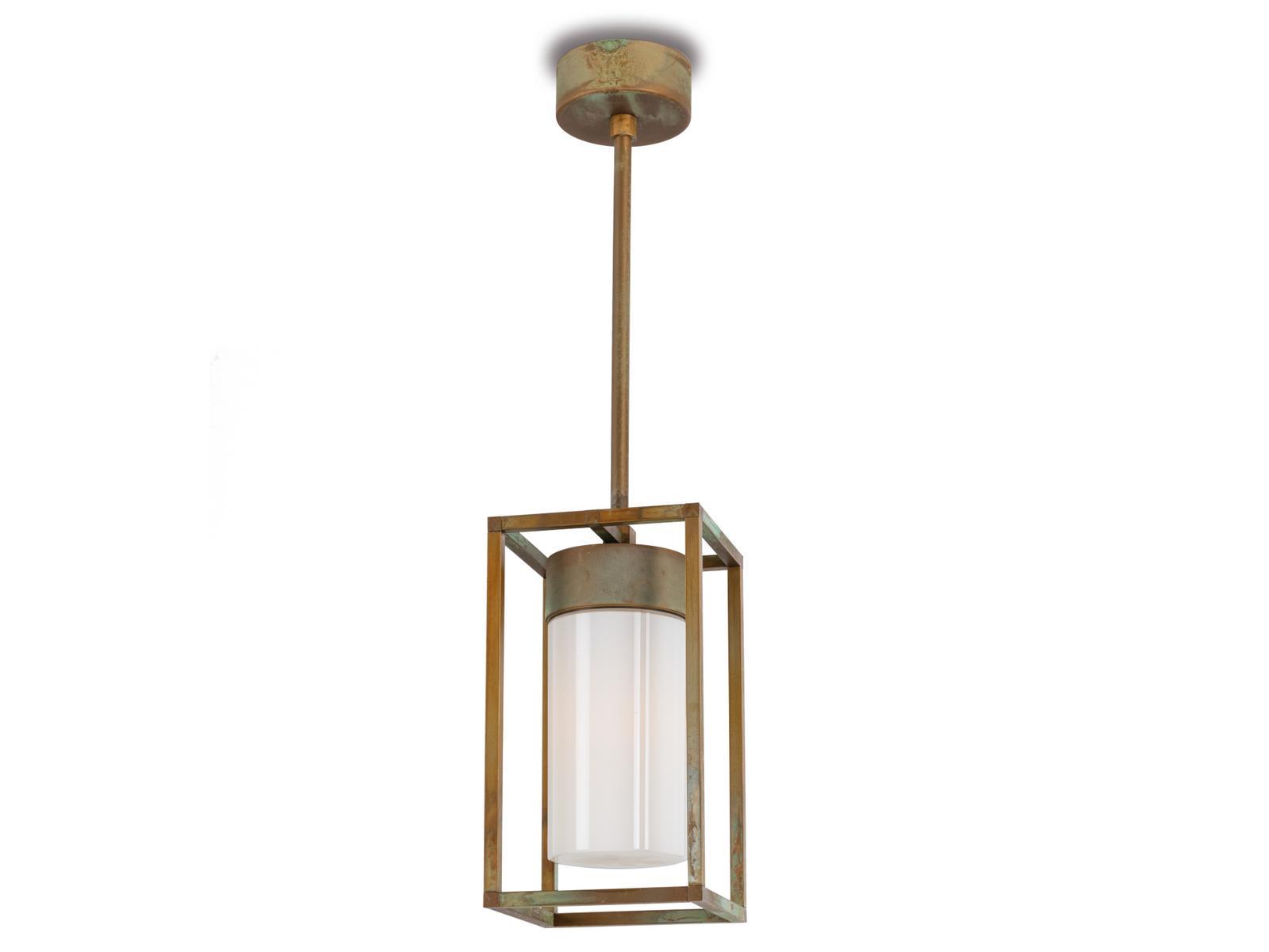 LED brass outdoor pendant lamp | Cubic by Moretti