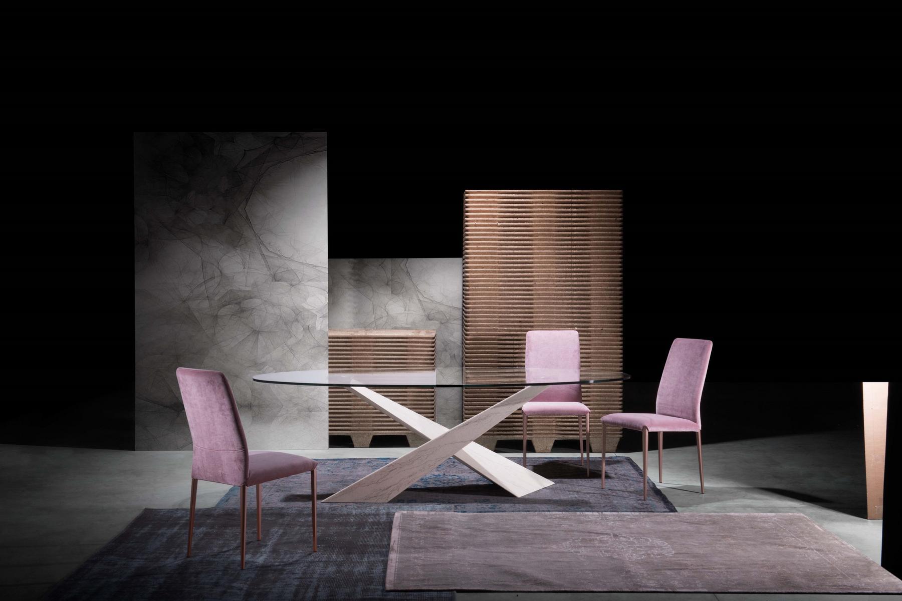 Rectangular crystal table | Living - Stone And Glass by Riflessi