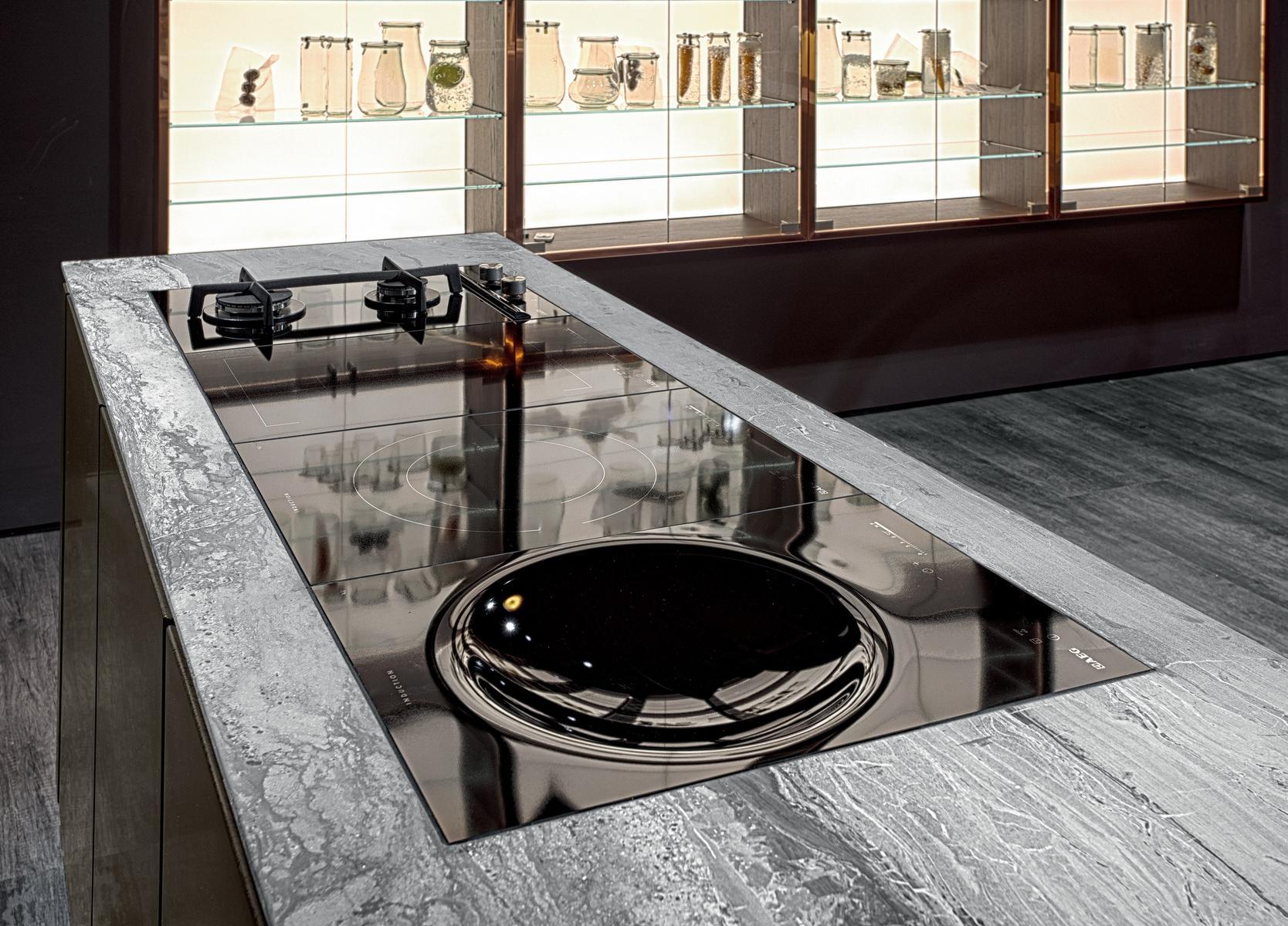 Fitted kitchen with island Rossana W75