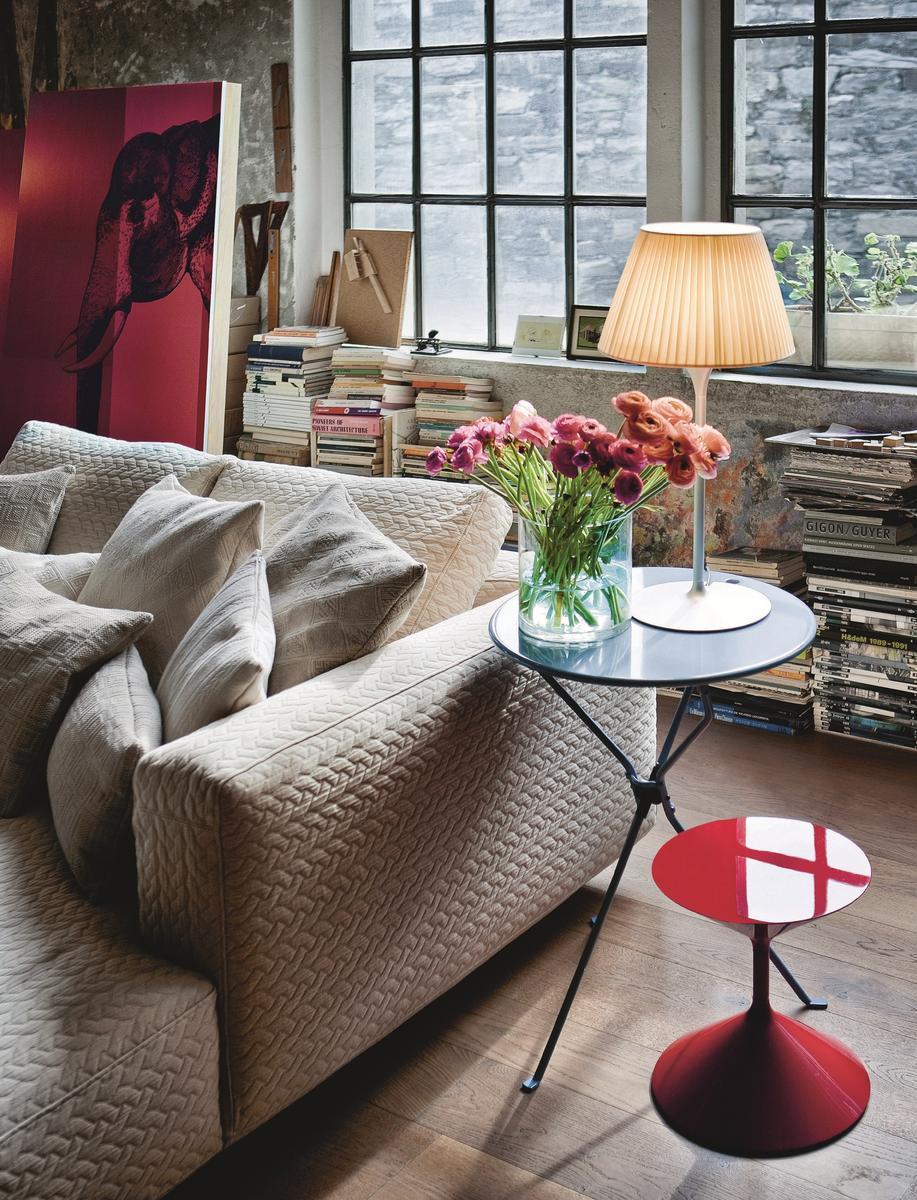 Folding steel coffee table | Cumano by Zanotta