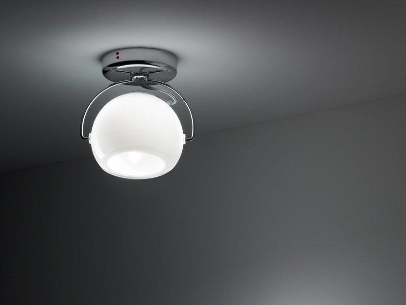 Adjustable ceiling spotlight | Beluga White by Fabbian