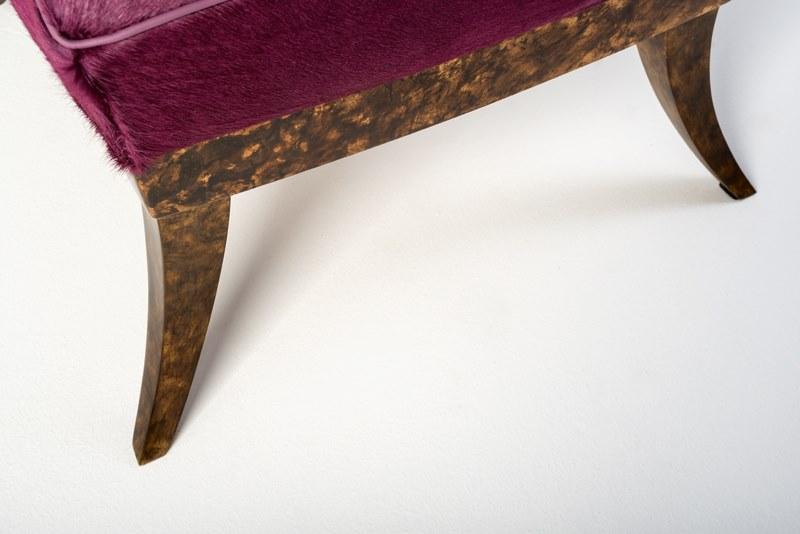 Leather and bronze easy chair | Over by Mantellassi 1926