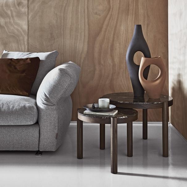 Round marble coffee table | Gustav by Flexform