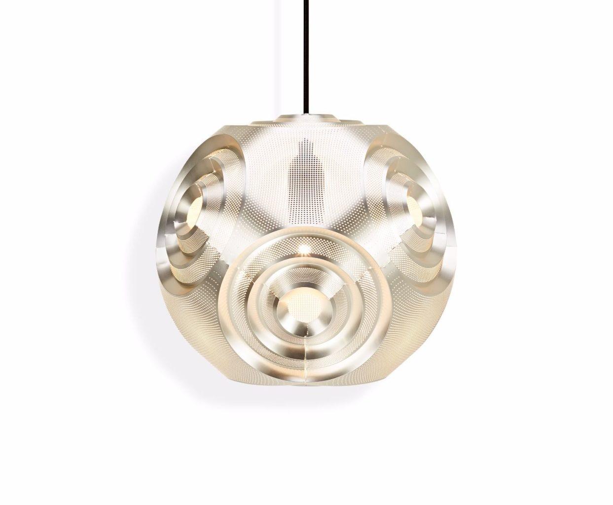 Metal pendant lamp in a contemporary style | Curve by Tom Dixon
