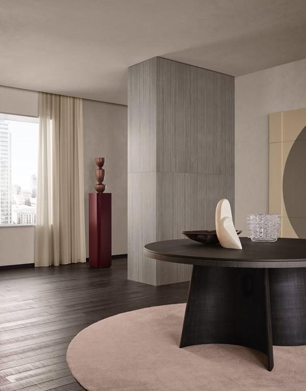 Round wooden table | Kensington by Poliform