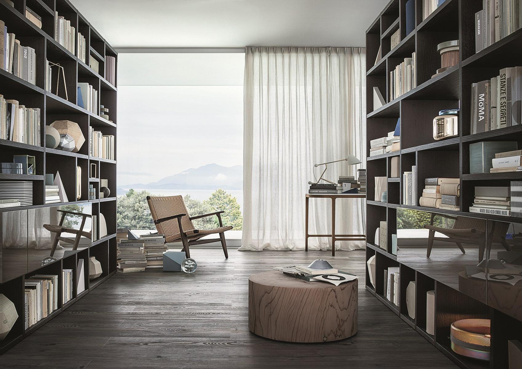 Sectional modular custom bookcase | Selecta by Lema