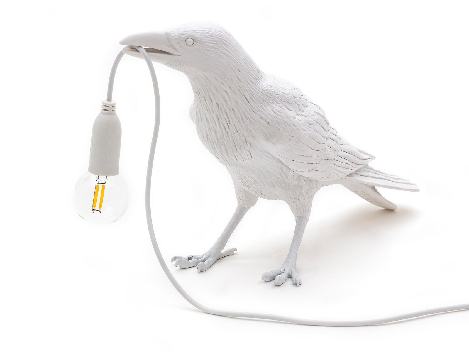 LED resin table lamp | Bird Lamp Waiting by Seletti
