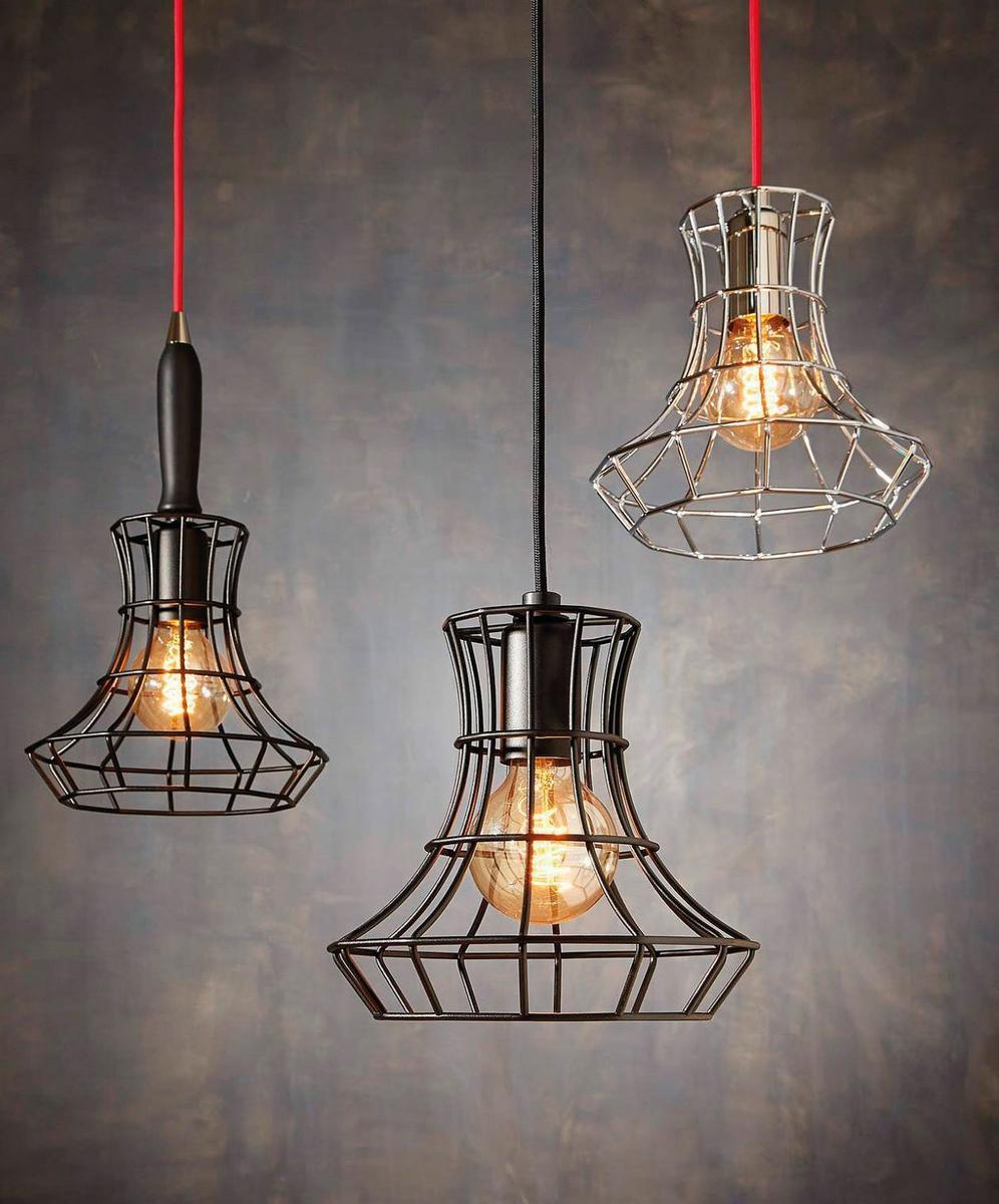 Iron pendant lamp | Lady Cage by Zava