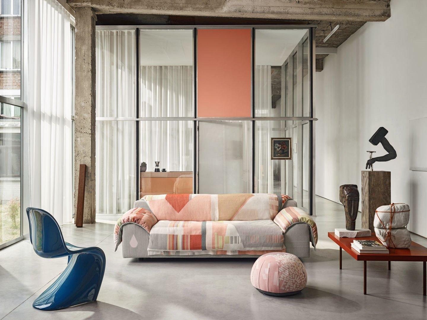 Round fabric pouf | Bovist by Vitra