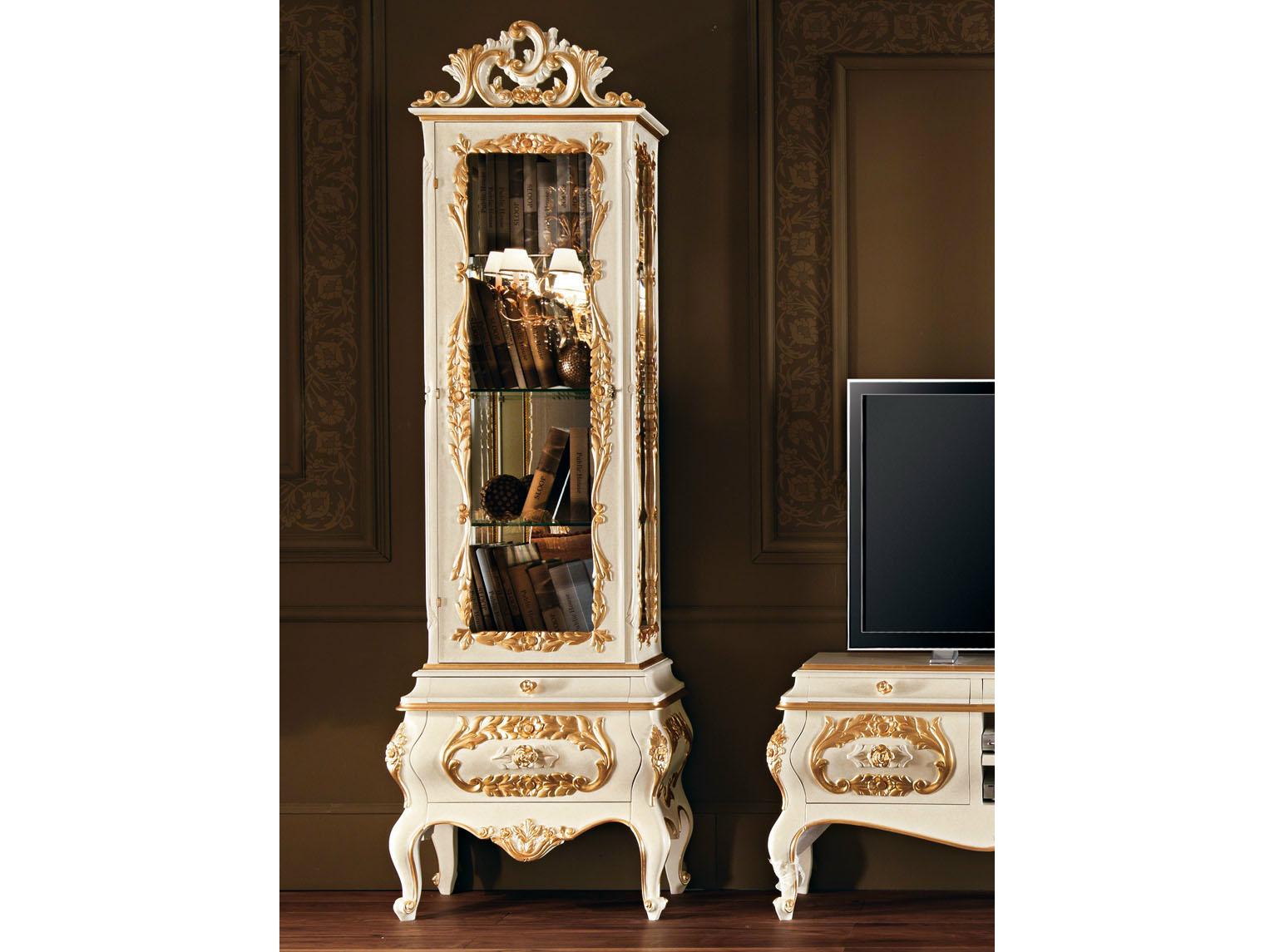Solid wood display cabinet | 11103 by Modenese Gastone