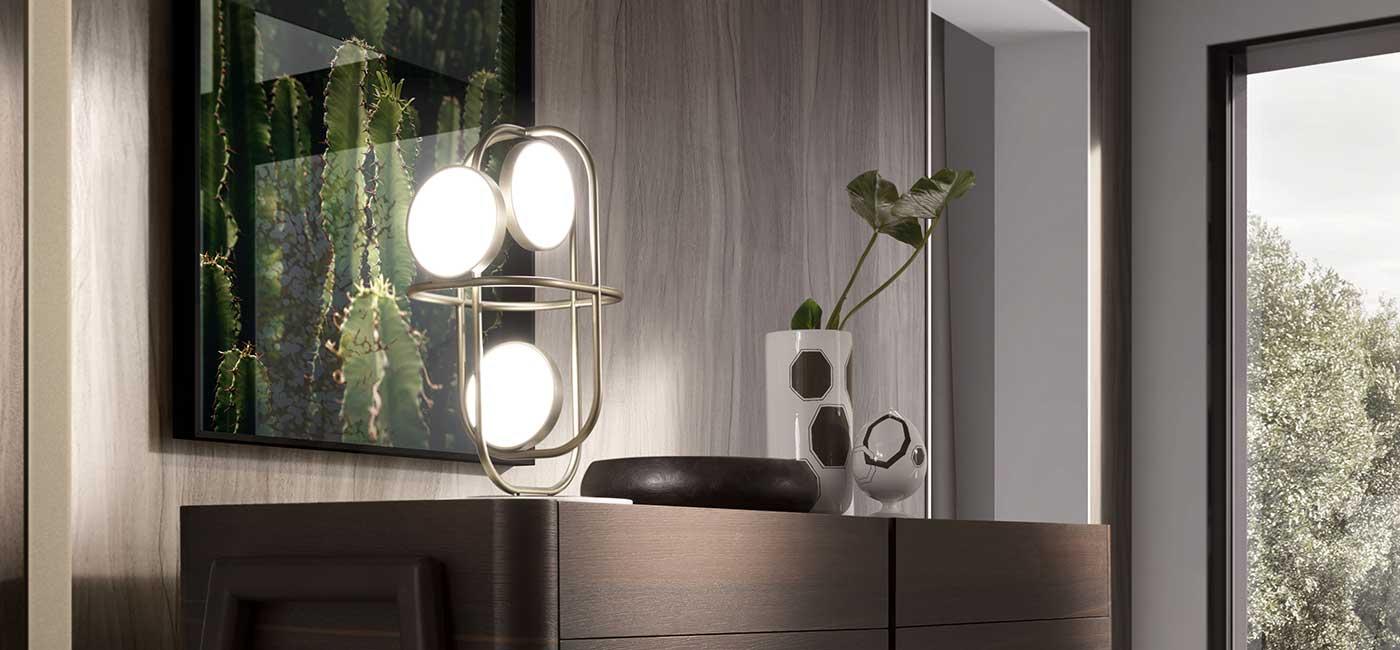 LED metal table lamp | Circle by Natuzzi Italia