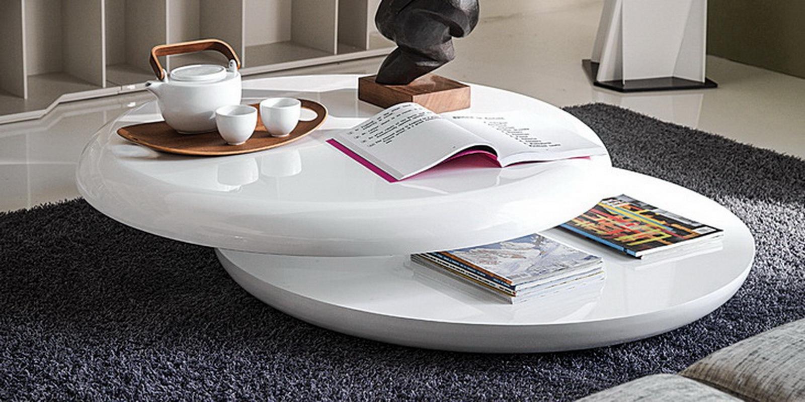 Round wood coffee table | Yo-Yo by Cattelan Italia