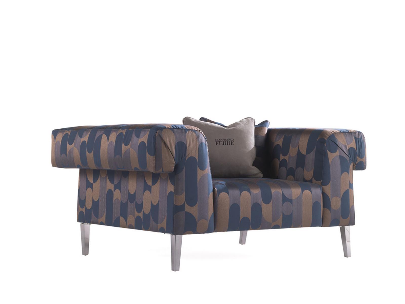 Fabric armchair with armrests | Soho by Gianfranco Ferre Home