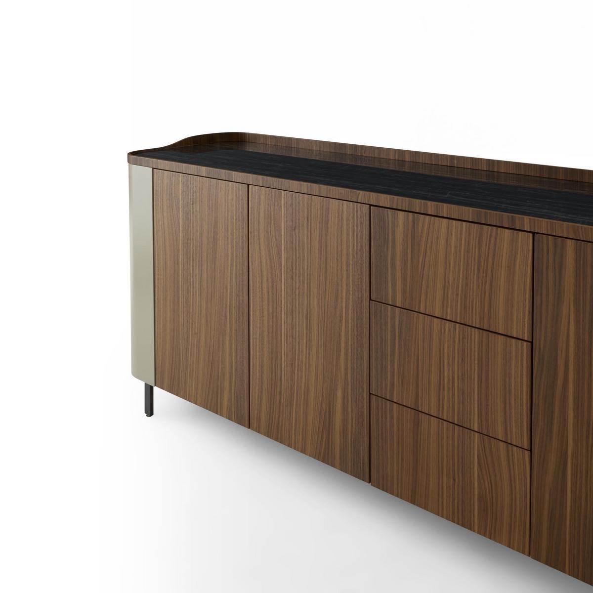 Multi-layer wood sideboard with doors with drawers | Postmoderne by Ligne Roset
