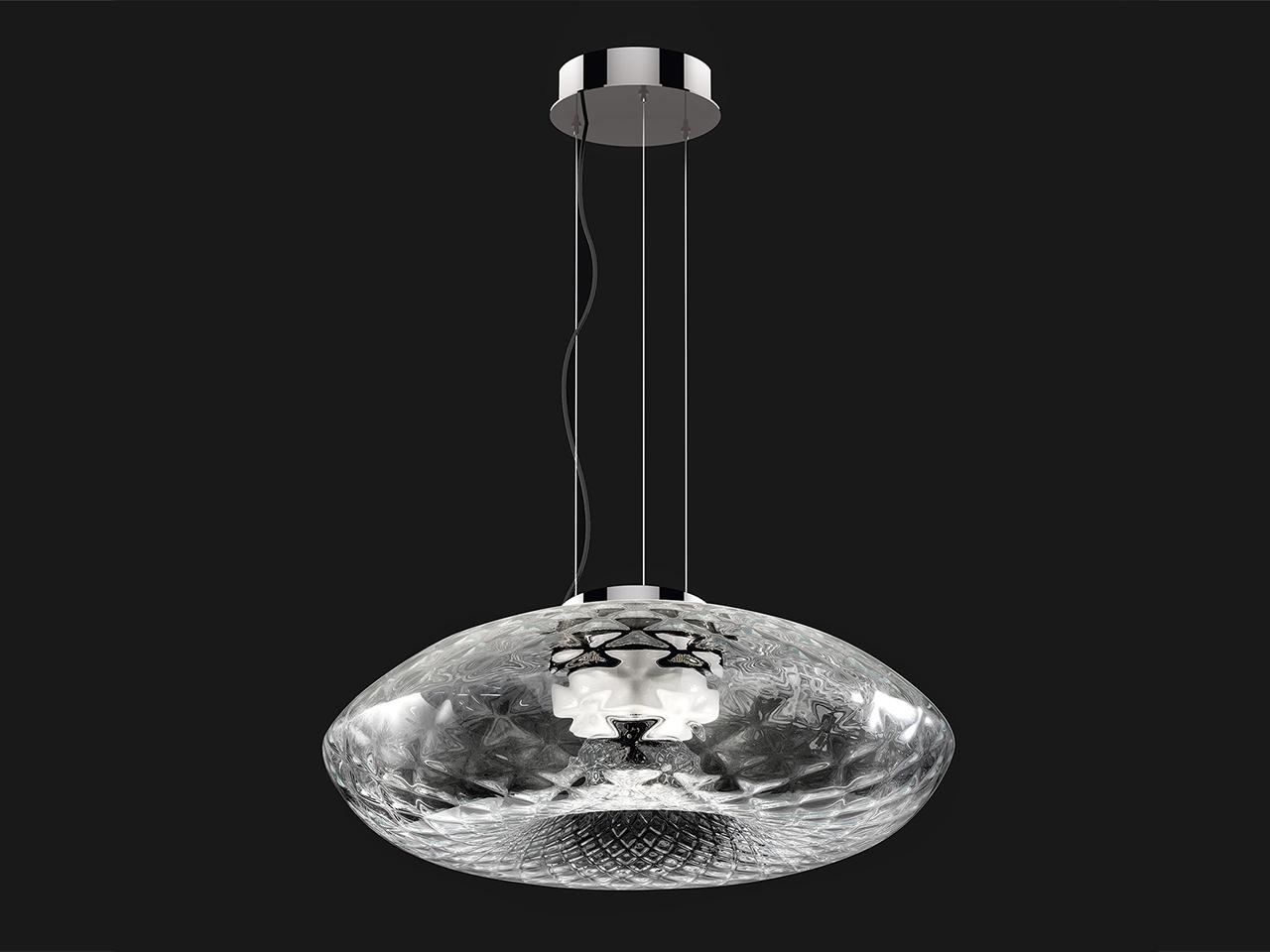 LED blown glass pendant lamp | Cicla 203/50s by Italamp