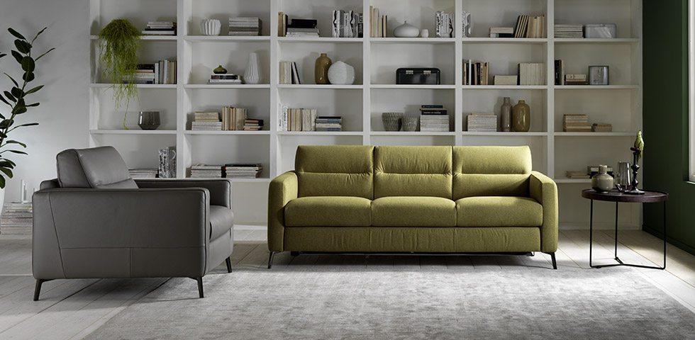 Sectional leather sofa | Fascino by Natuzzi Editions