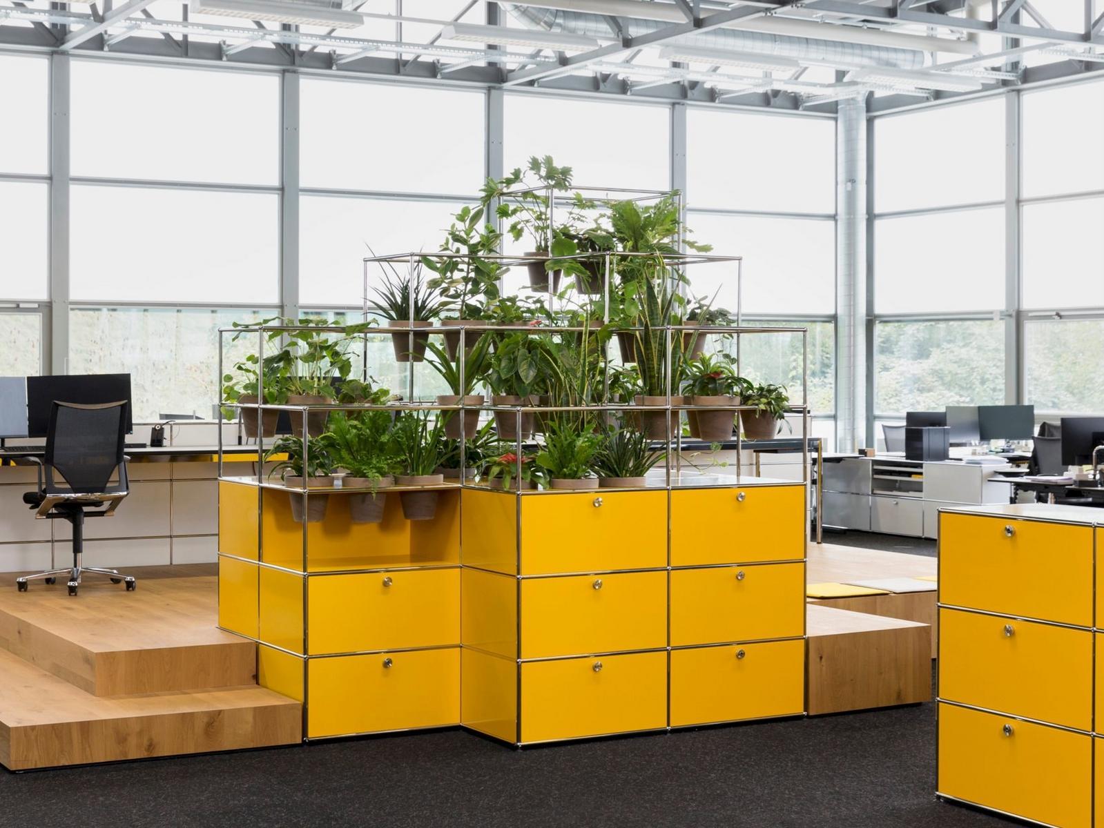 Modular office storage unit | World Of Plants For Haller by USM