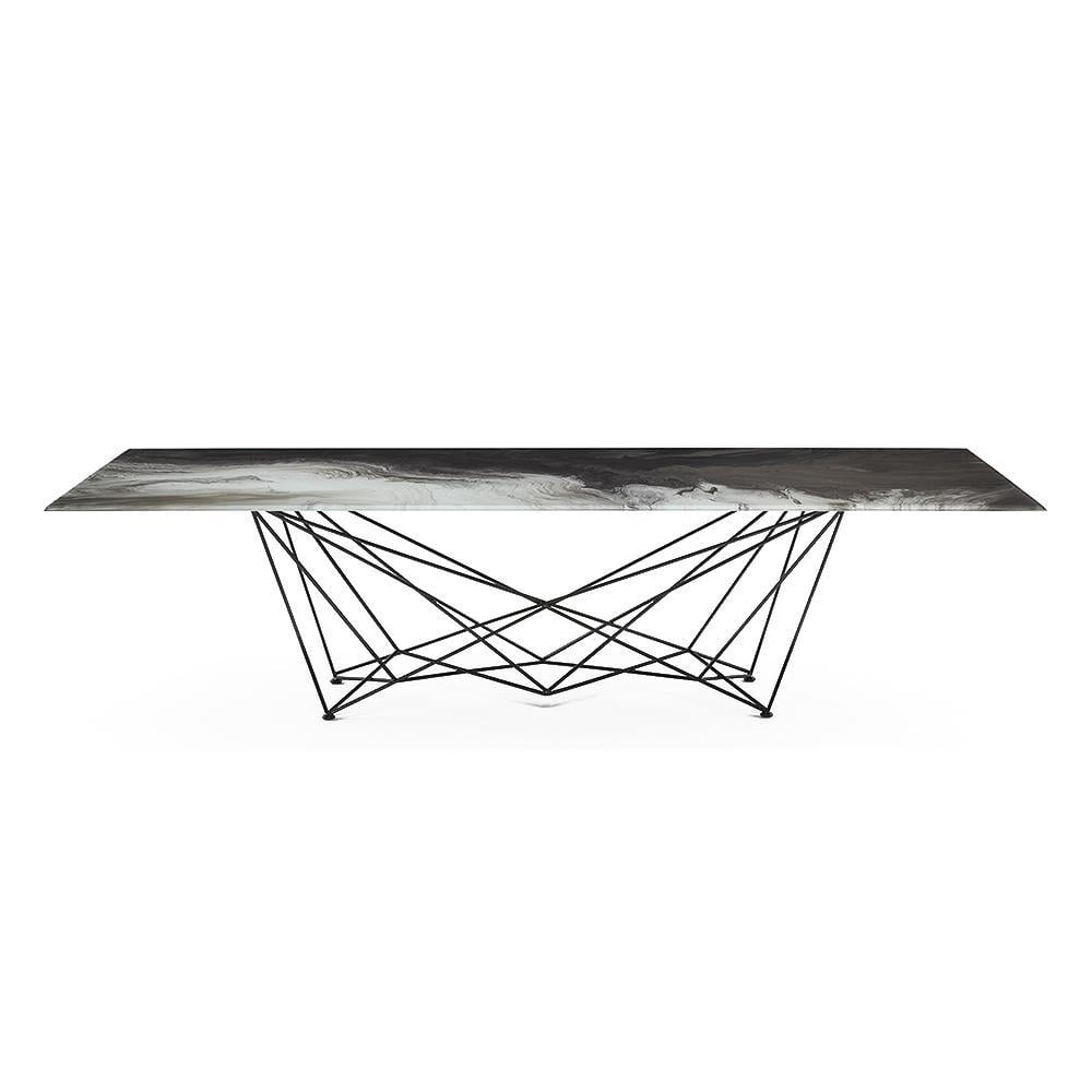 Rectangular metal table | Gordon Crystalart by Cattelan Italia