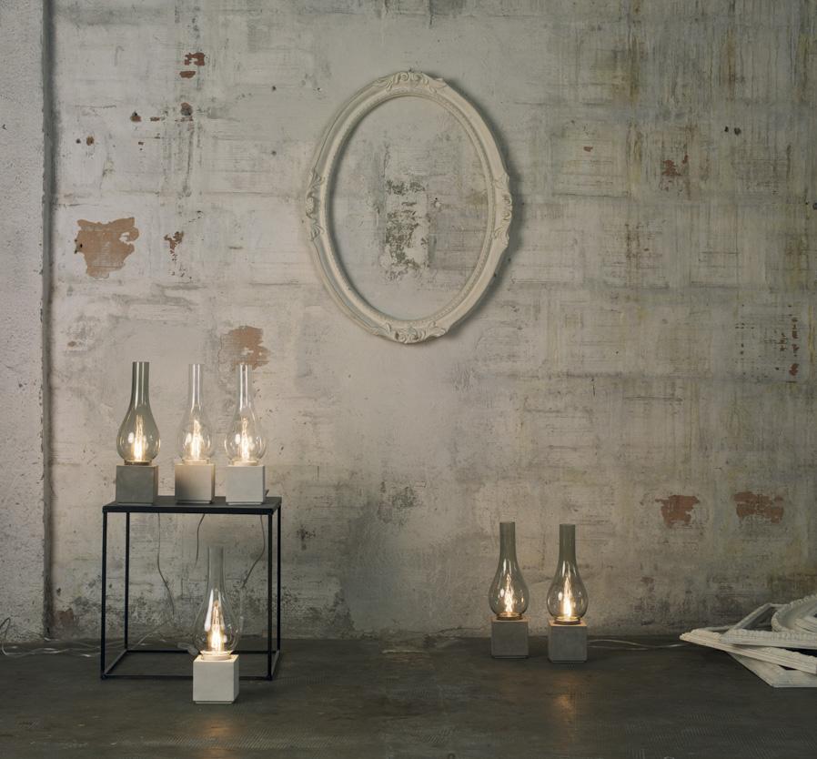 Cement table lamp / floor lamp | Amarcord by Karman