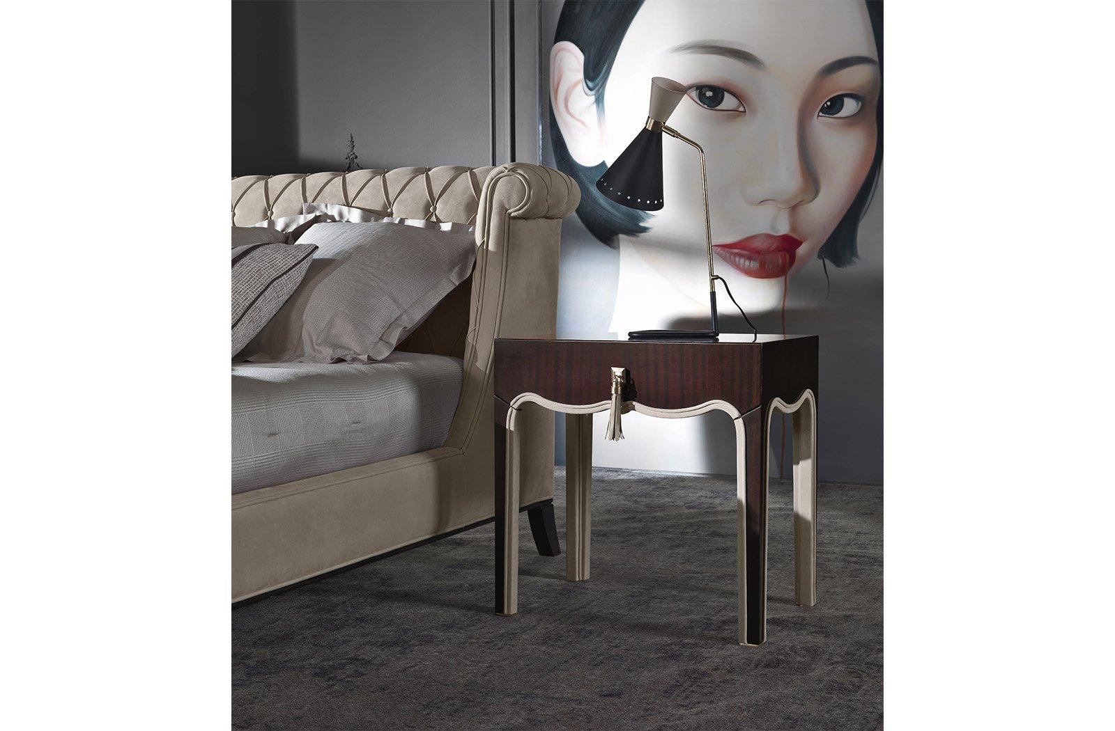 Poplar bedside table with drawers | Royal by Gianfranco Ferre Home