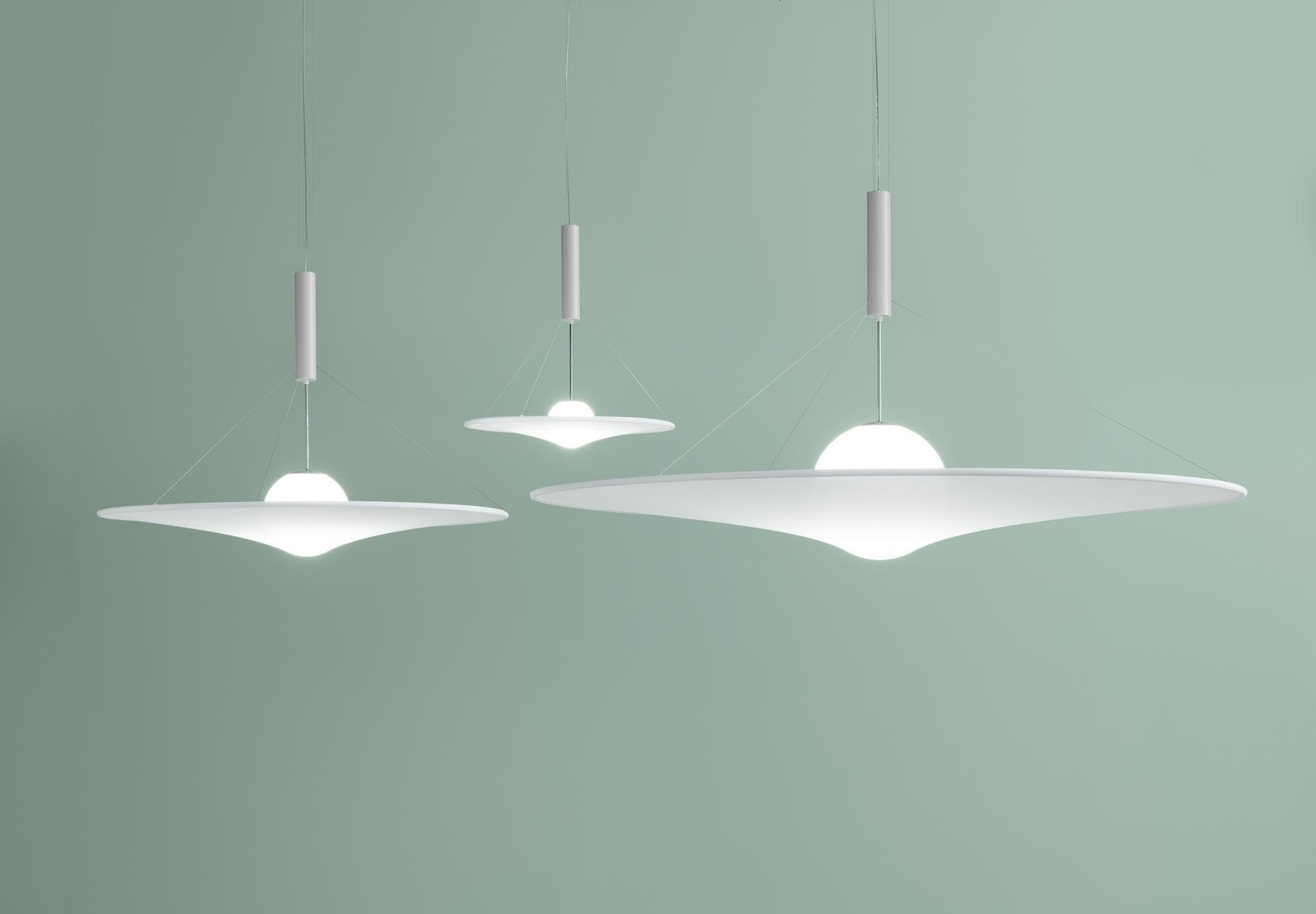 LED direct-indirect light adjustable pendant lamp | Manto by Axolight
