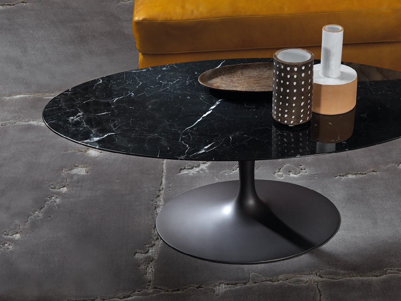 Oval marble coffee table | Saar by Borzalino