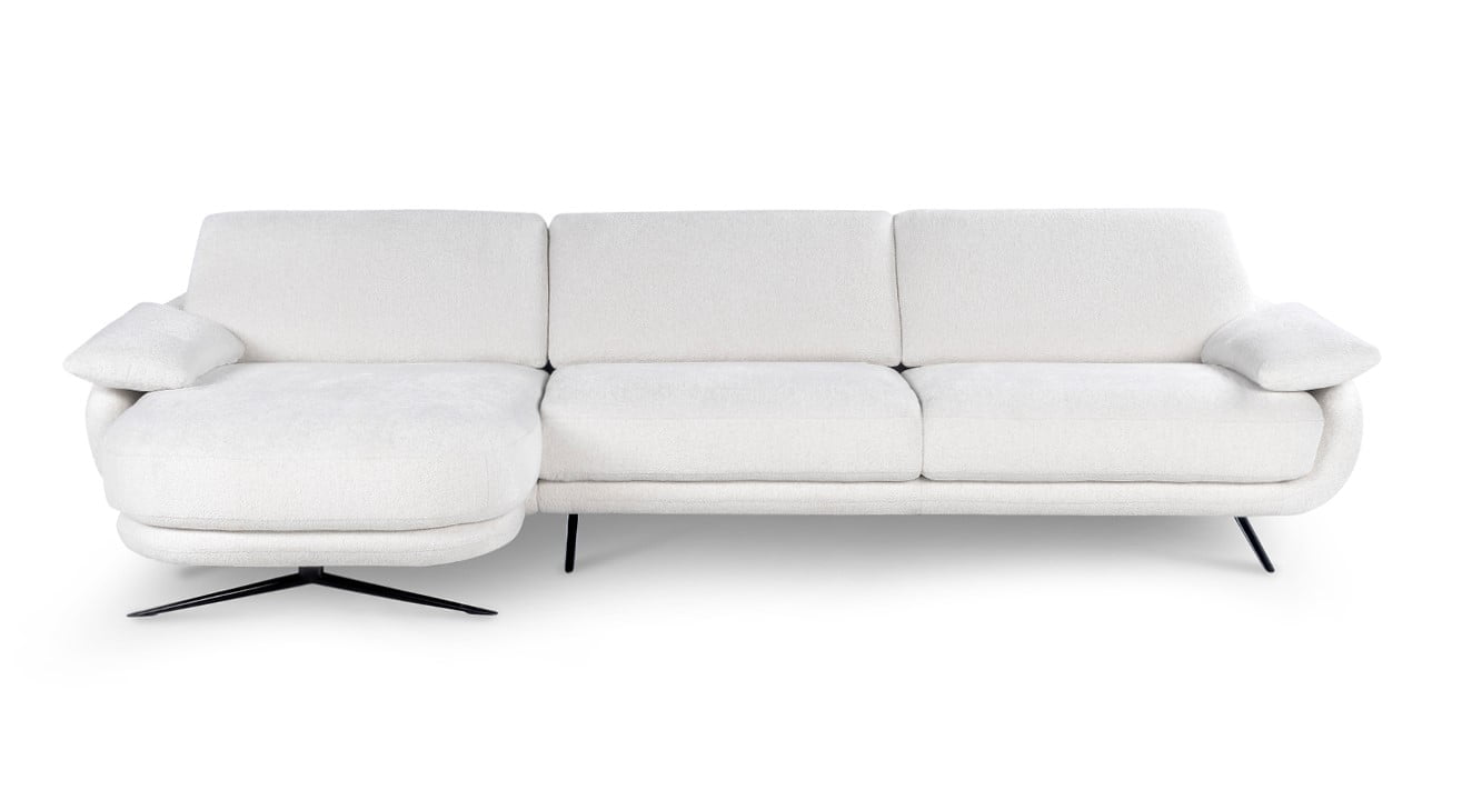 The 'Regal_e' is a versatile, modular sofa with adjustable backrests and electric leg-rests for high comfort, suitable for spacious interiors, and offers various upholstery and finish options. | Regal_e by Calia Italia