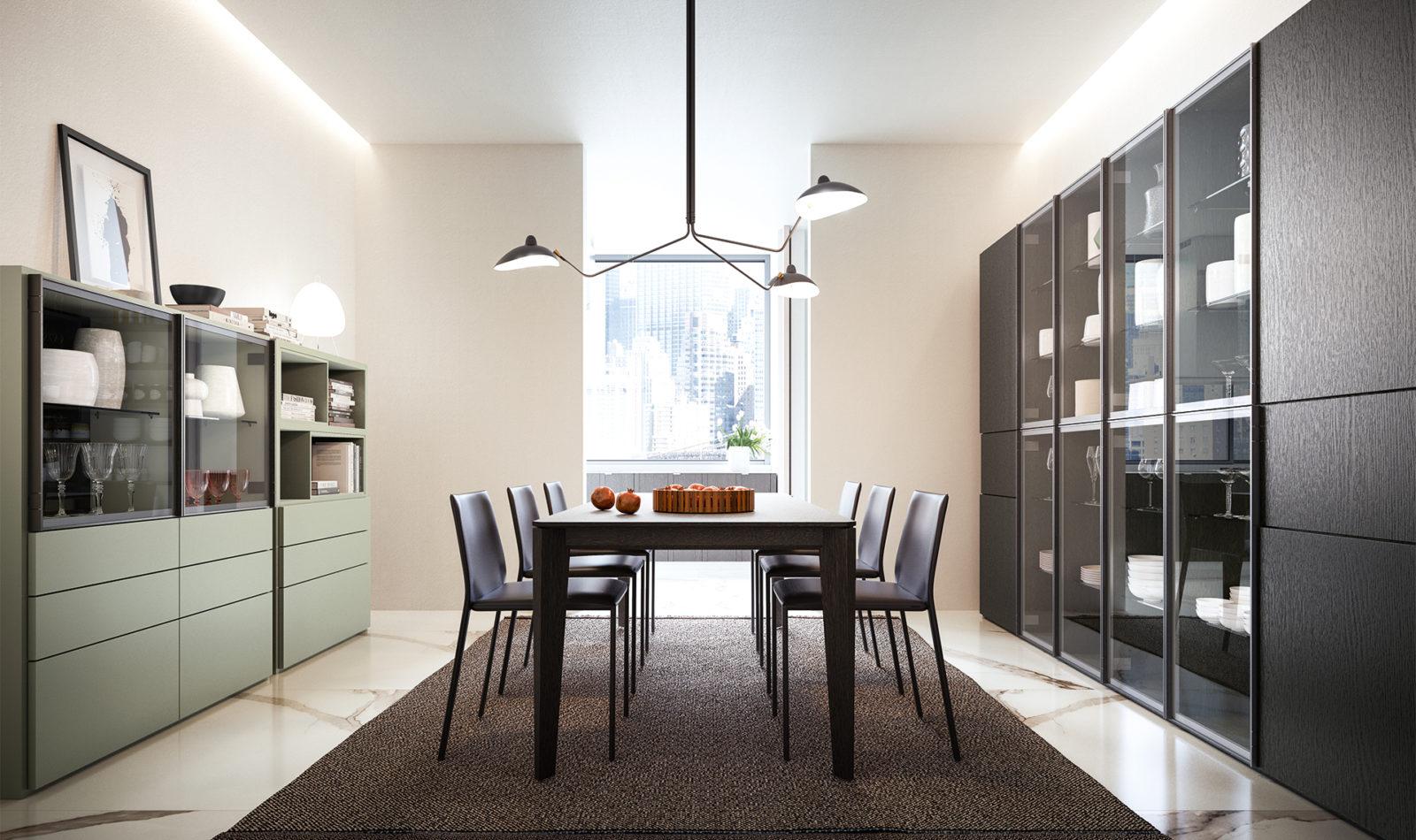 Modular wood storage wall | My Space by ALF Dafre