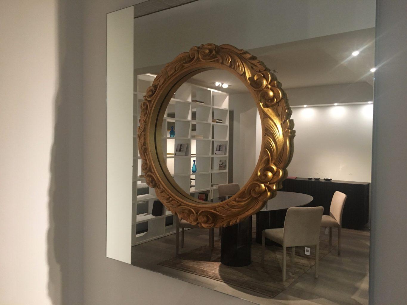 Square wood mirror | Ritratto by Fiam