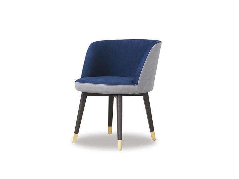 Leather easy chair with armrests | Colette by Baxter