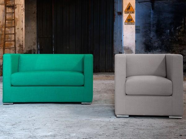 Armchair with removable cover with fire retardant padding | 102 by Domingo salotti
