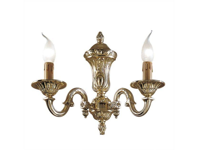 Polished Brass wall light | Richard 519/a2 by Possoni Illuminazione