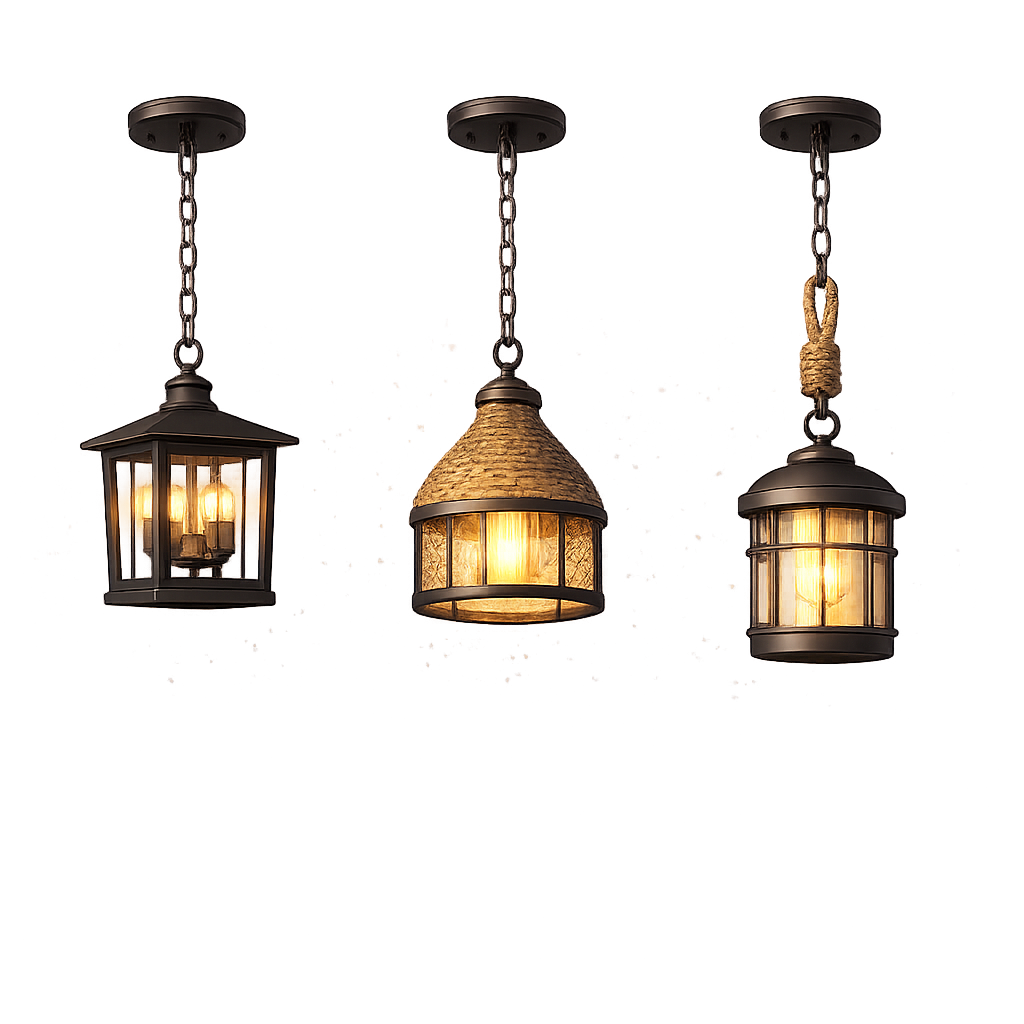 Outdoor pendant lamps