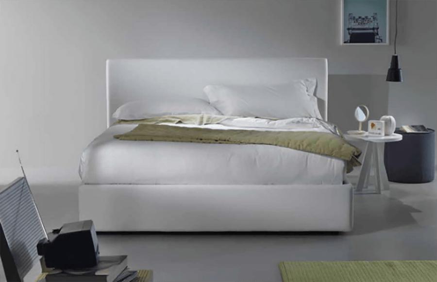 Fabric bed with upholstered headboard | Reboot by Dorelan