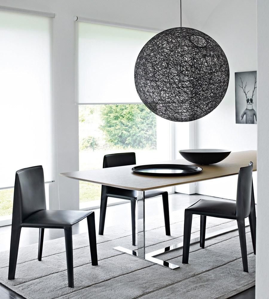 Upholstered tanned leather chair | Doyl by B&B Italia