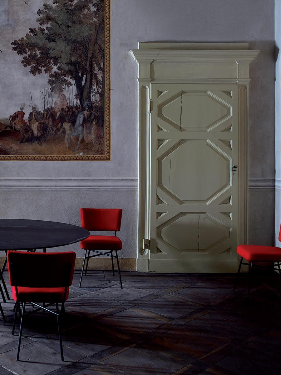 Upholstered fabric chair | Elettra by Arflex
