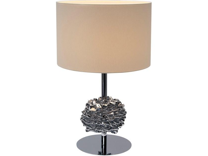 Direct-indirect light fabric table lamp | Flower From Amsterdam T1 by Ilfari