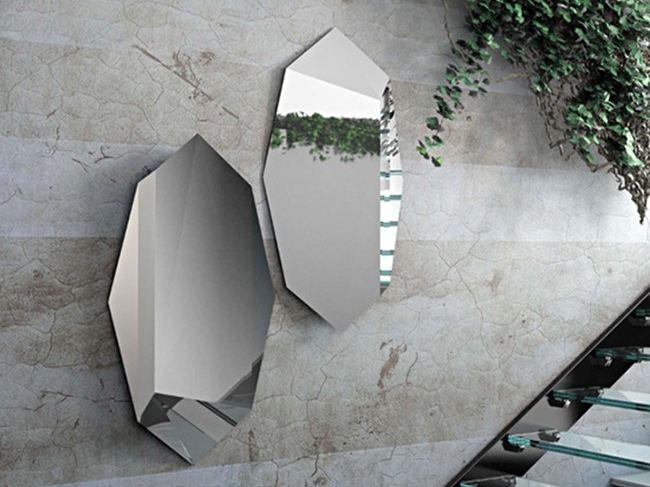 Wall-mounted mirror | Prisma by Riflessi