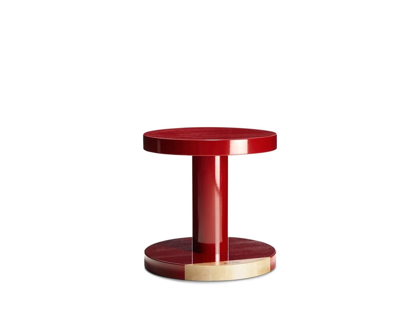 Low round birch coffee table | Common Comrades Seamstress by Moooi