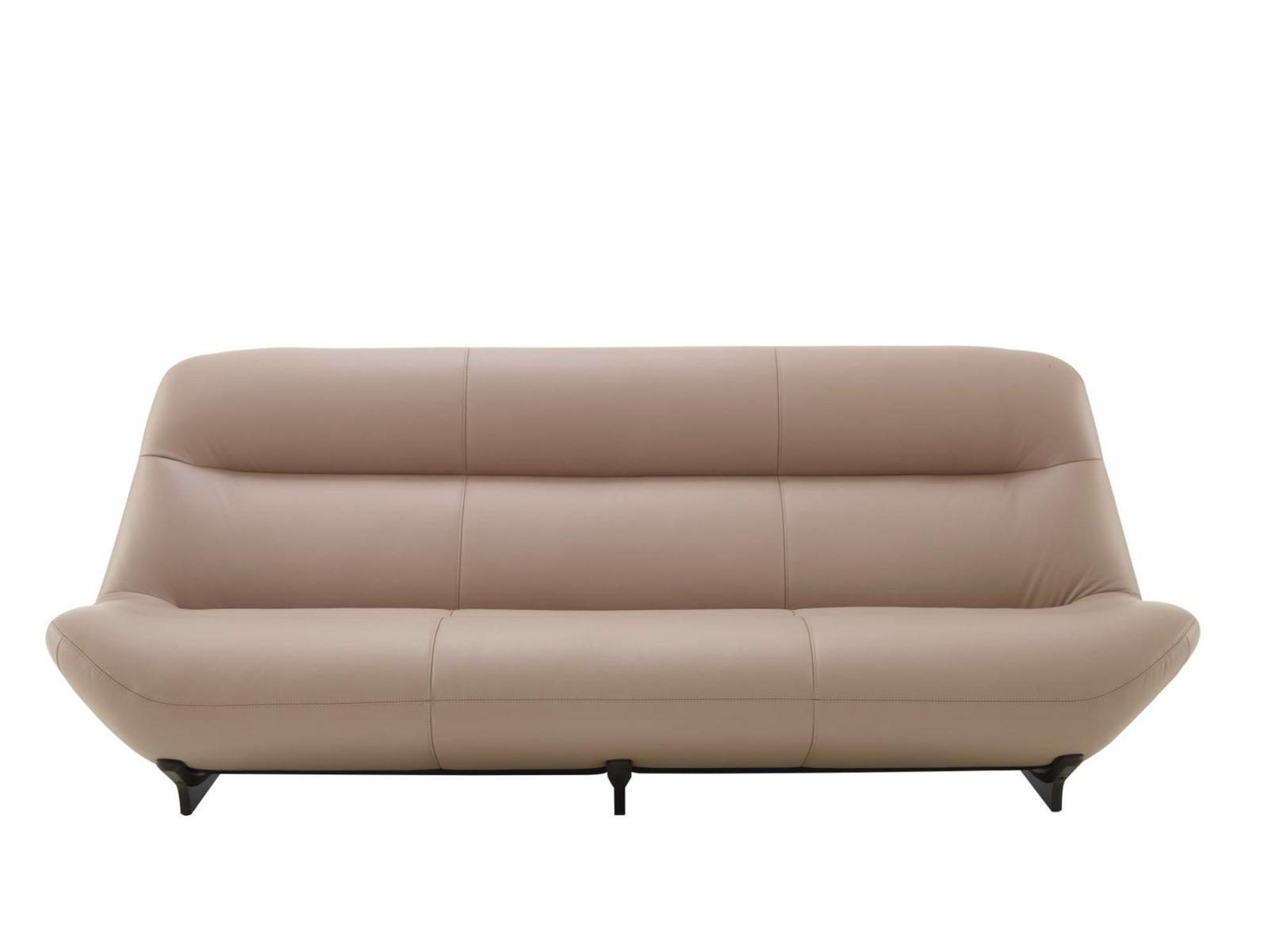 3 seater leather sofa | Manarola by Ligne Roset