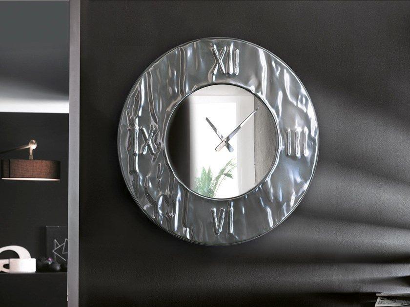 Wall-mounted aluminium clock | Mito by Riflessi